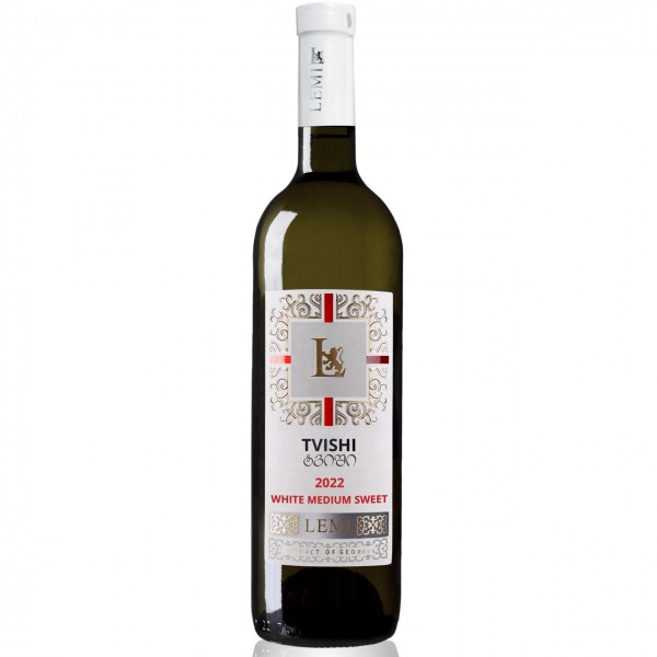 LEMI Tvishi white medium-sweet wine 0,75 l