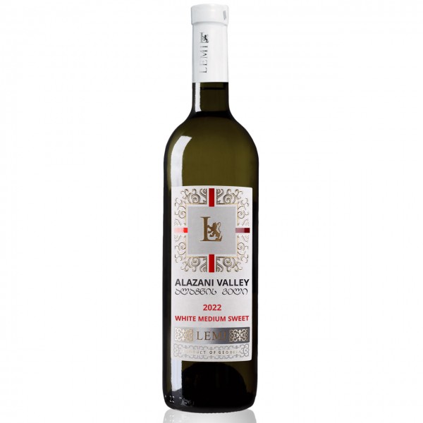 LEMI Alazani Valley white medium - sweet wine 0,75 l