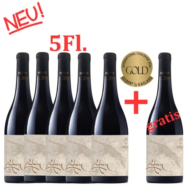 Hovaz Rot Weinaktion 5+1 mit Medaille