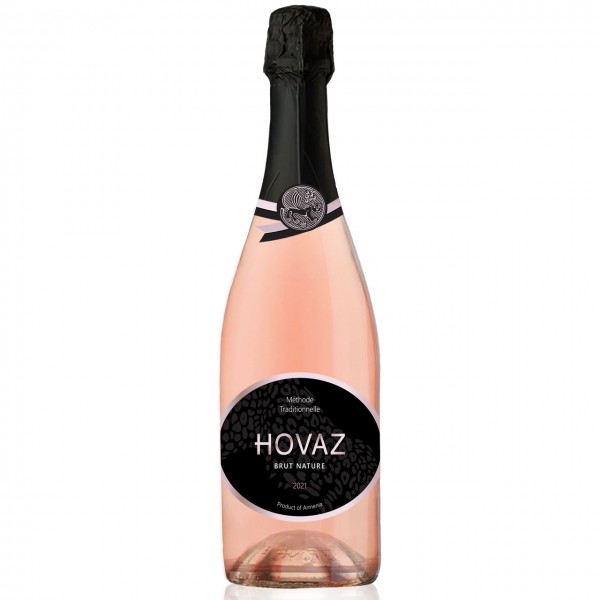 Hovaz Brut Nature розовое игристое вино 0,75 л