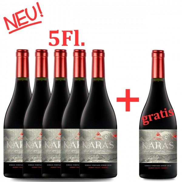 KARAS Syrah Single Vineyard trockener Rotwein 5+1