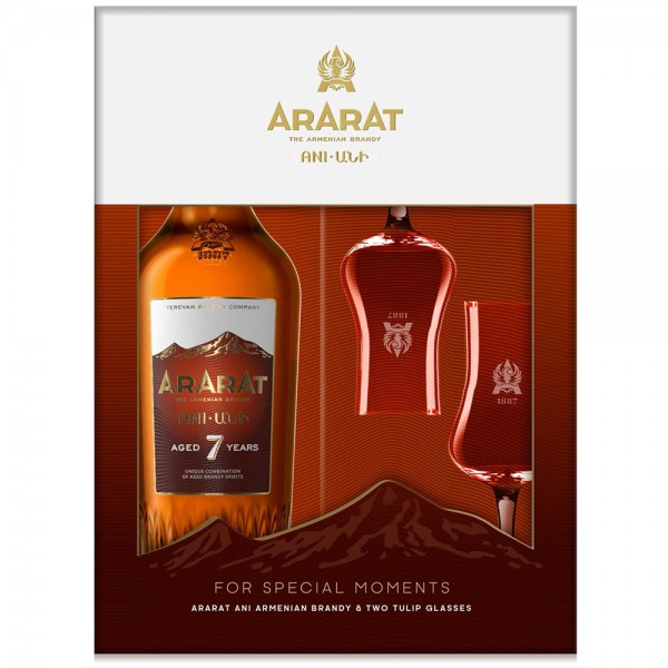 Geschenkbox Ararat Ani mit Gläsern