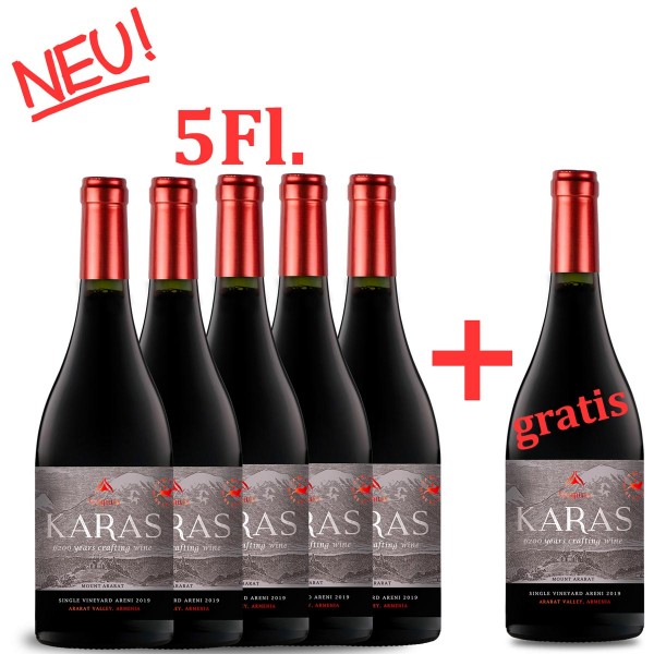 KARAS Areni Single Vineyard trockener Rotwein 5+1