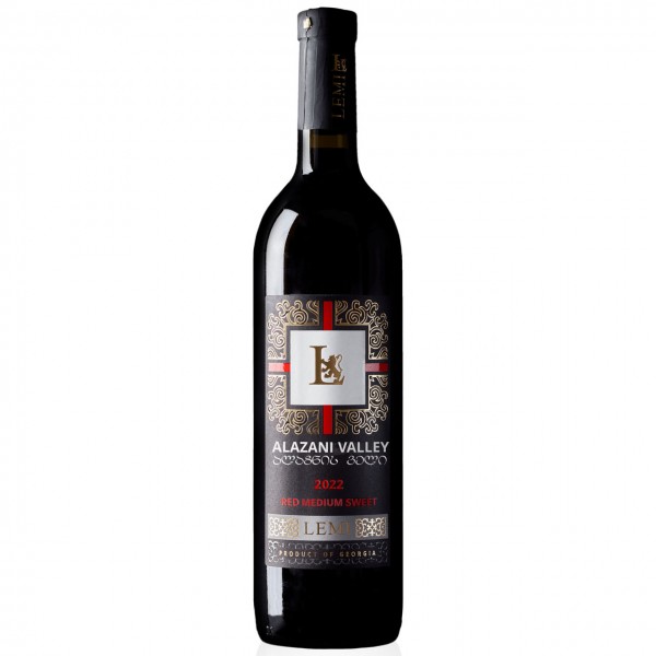 LEMI Alazani valley red medium - sweet wine 0,75 l